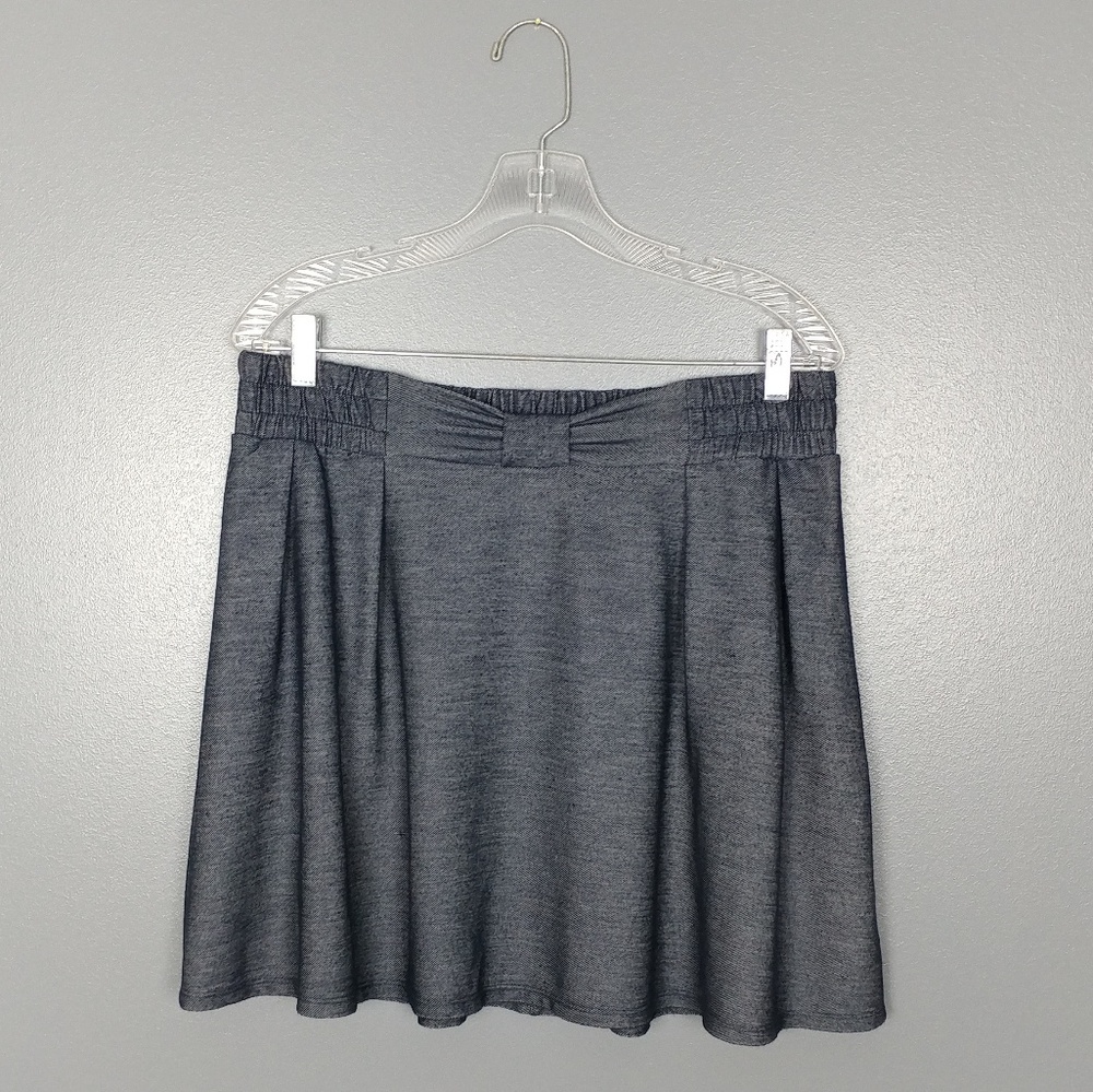LC Lauren Conrad chambray skater skirt